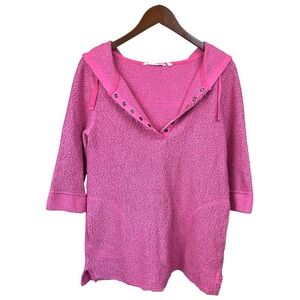 Soft Surroundings Cozumel Snap Hoodie S